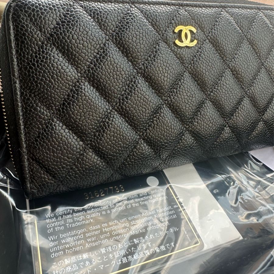 【Chanel】金釦拉鏈長夾-20