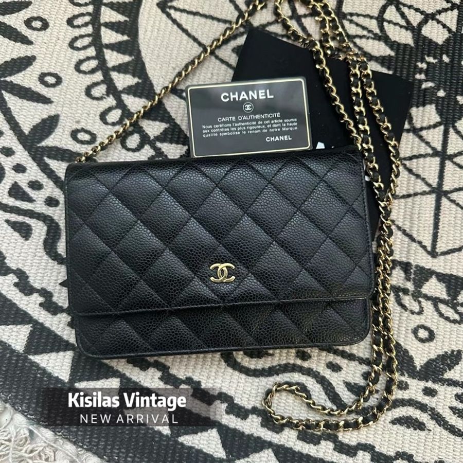 Chanel Caviar WOC 金扣-0
