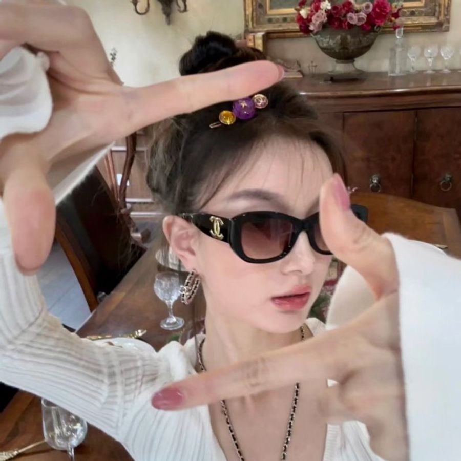 【預購】麗睛眼鏡 Chanel【可刷卡分期】香奈兒 CH5493 太陽眼鏡 小香精品眼鏡 香奈兒熱賣款 Y2K 復古眼鏡-3