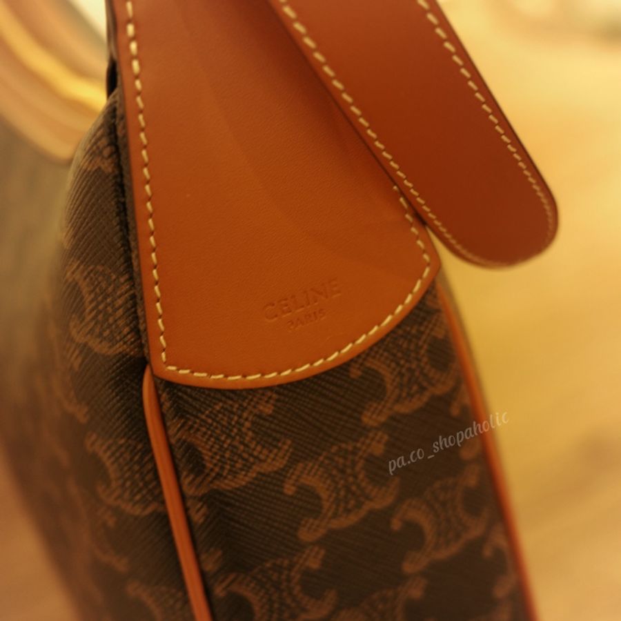 Celine  Heloise Cuir Triomphe Bag Hobo老花肩背包-4