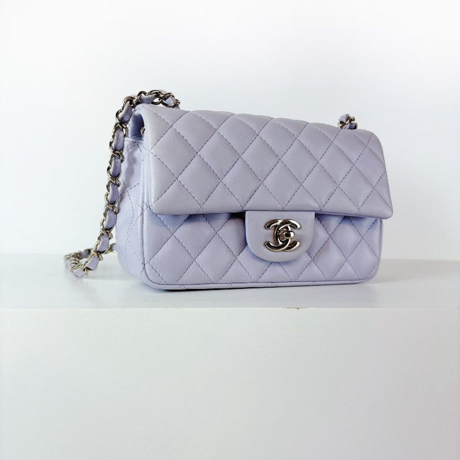 Chanel coco cf20 芋泥紫 晶片款-2