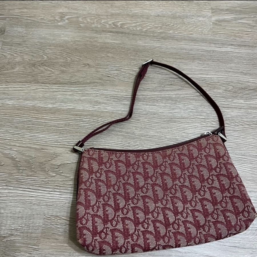 瑞奇二手精品 Dior oblique 滿版 老花 晚宴包 附鍊 鍊包-1