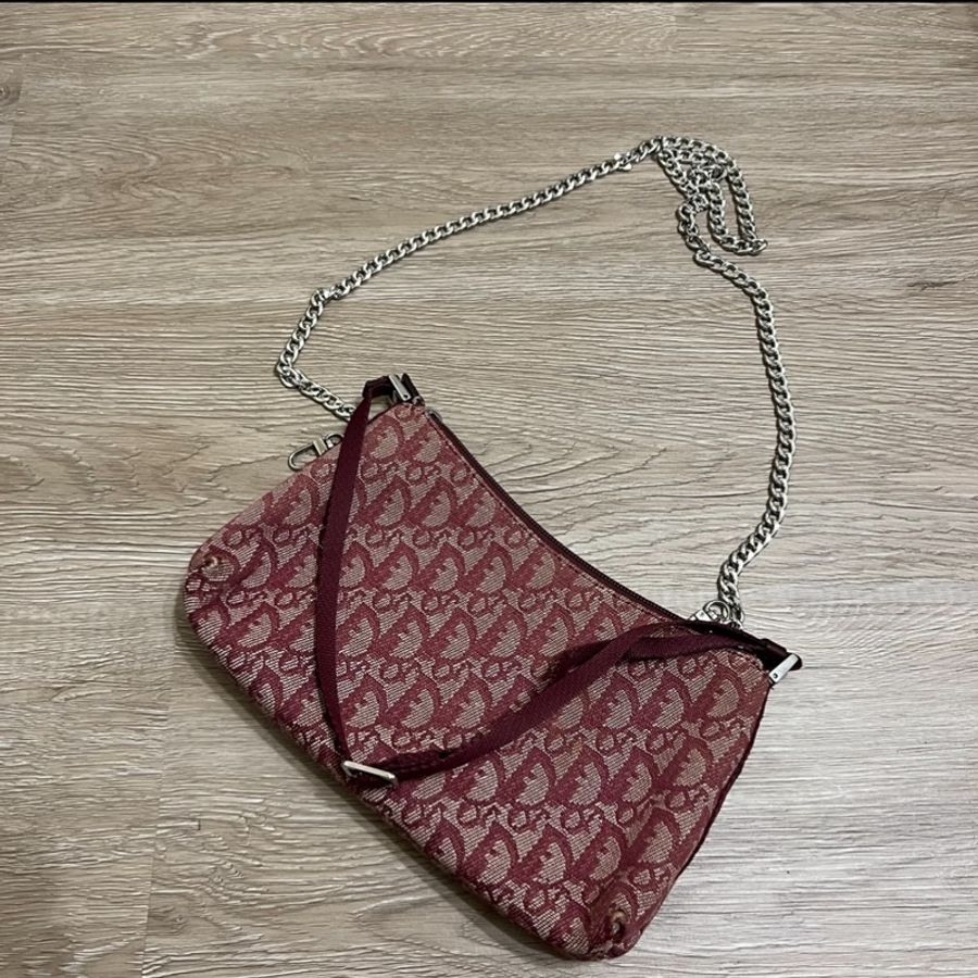 瑞奇二手精品 Dior oblique 滿版 老花 晚宴包 附鍊 鍊包-5