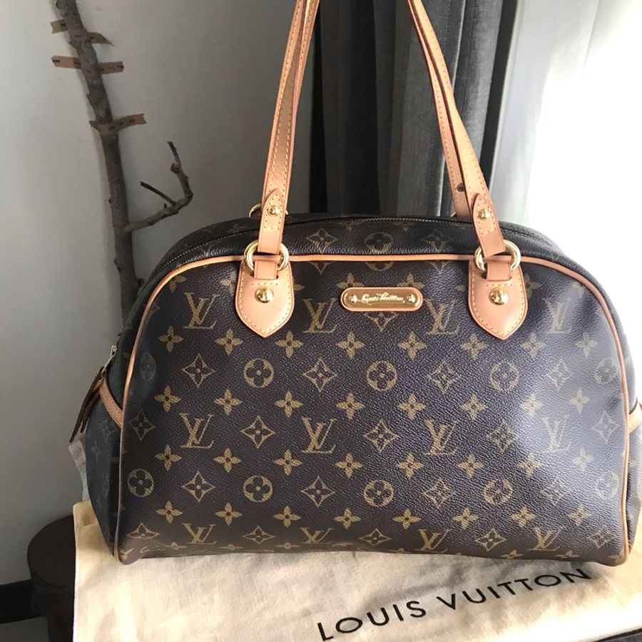 Louis Vuitton字紋老花經典金牌 👜LV保齡球包/媽媽包/小資包/過夜包/側背 肩背 手提👜正品👜極新🆕況好-0
