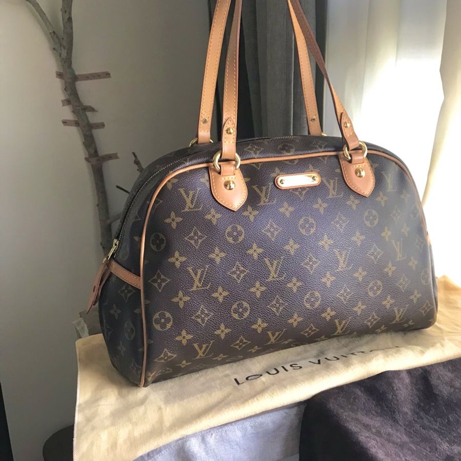 Louis Vuitton字紋老花經典金牌 👜LV保齡球包/媽媽包/小資包/過夜包/側背 肩背 手提👜正品👜極新🆕況好-2
