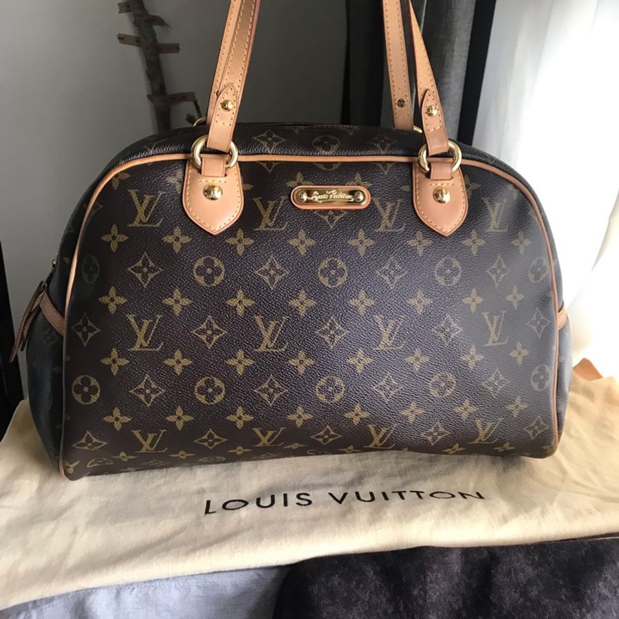 Louis Vuitton字紋老花經典金牌 👜LV保齡球包/媽媽包/小資包/過夜包/側背 肩背 手提👜正品👜極新🆕況好-3