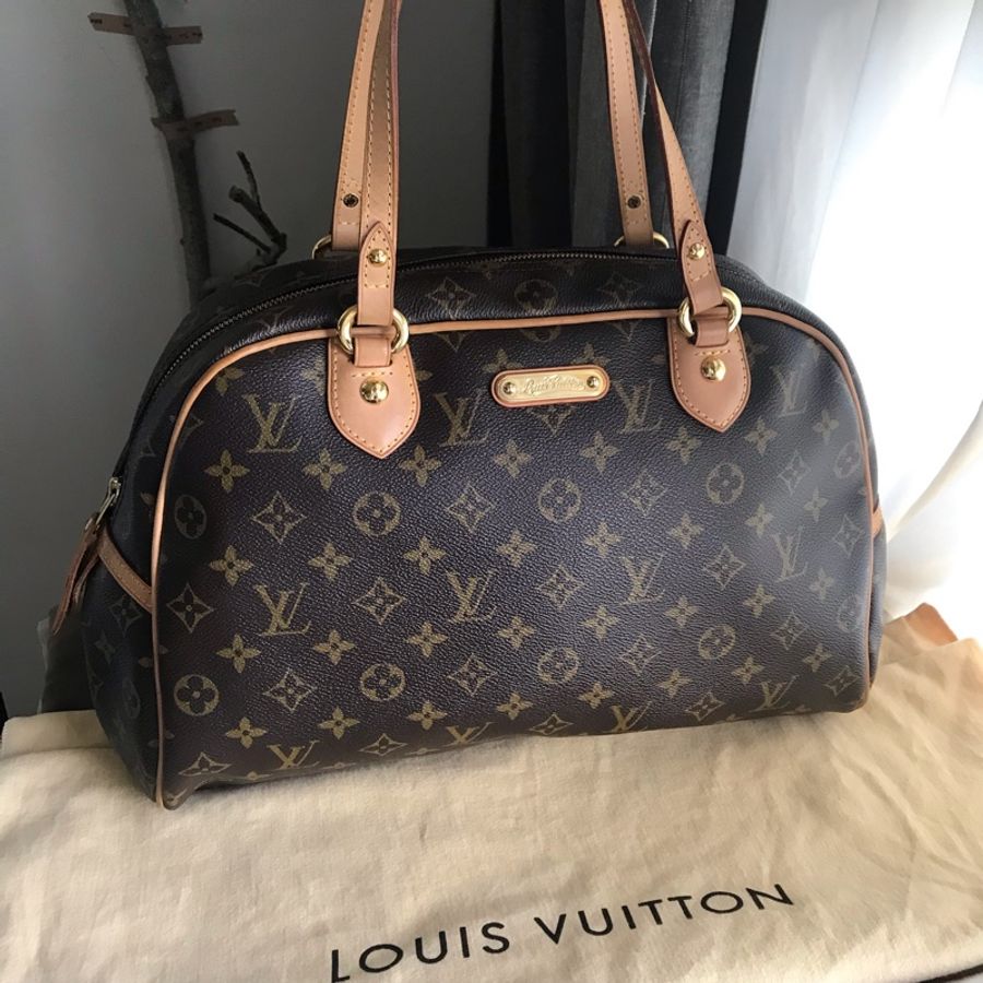 Louis Vuitton字紋老花經典金牌 👜LV保齡球包/媽媽包/小資包/過夜包/側背 肩背 手提👜正品👜極新🆕況好-5