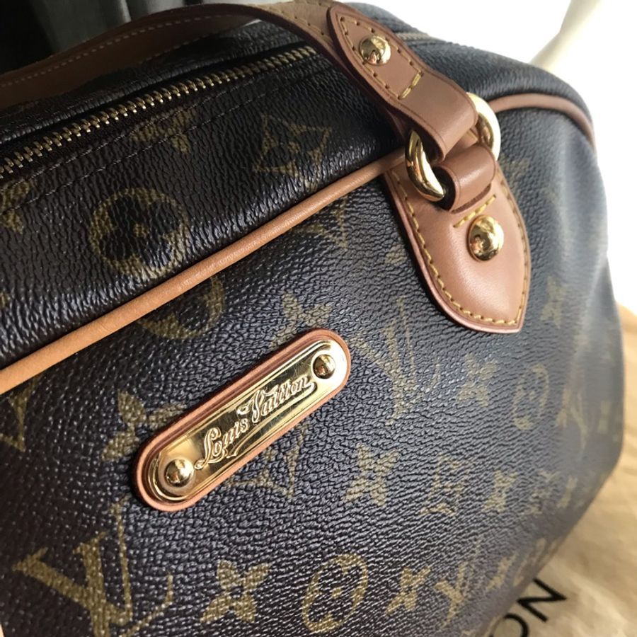 Louis Vuitton字紋老花經典金牌 👜LV保齡球包/媽媽包/小資包/過夜包/側背 肩背 手提👜正品👜極新🆕況好-6