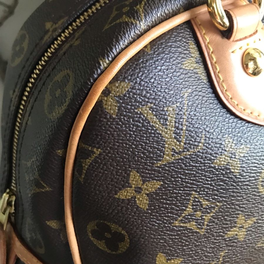 Louis Vuitton字紋老花經典金牌 👜LV保齡球包/媽媽包/小資包/過夜包/側背 肩背 手提👜正品👜極新🆕況好-8