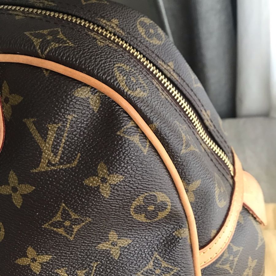 Louis Vuitton字紋老花經典金牌 👜LV保齡球包/媽媽包/小資包/過夜包/側背 肩背 手提👜正品👜極新🆕況好-9