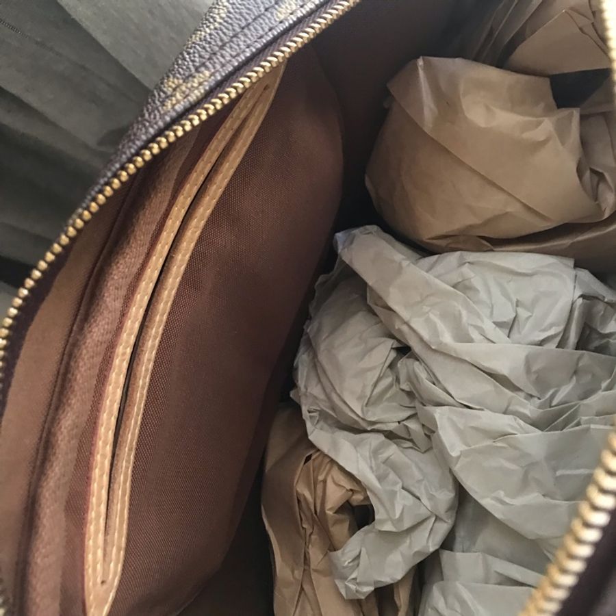 Louis Vuitton字紋老花經典金牌 👜LV保齡球包/媽媽包/小資包/過夜包/側背 肩背 手提👜正品👜極新🆕況好-24