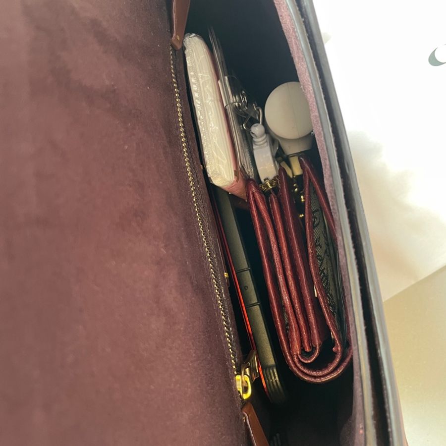 Coach Beat Saddle 磚紅翻蓋馬鞍包-10