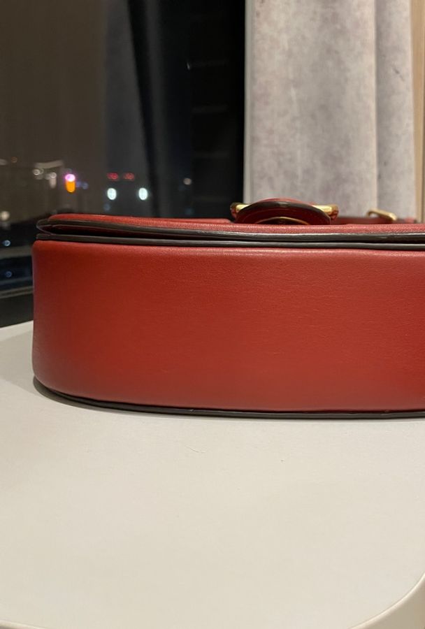 Coach Beat Saddle 磚紅翻蓋馬鞍包-12