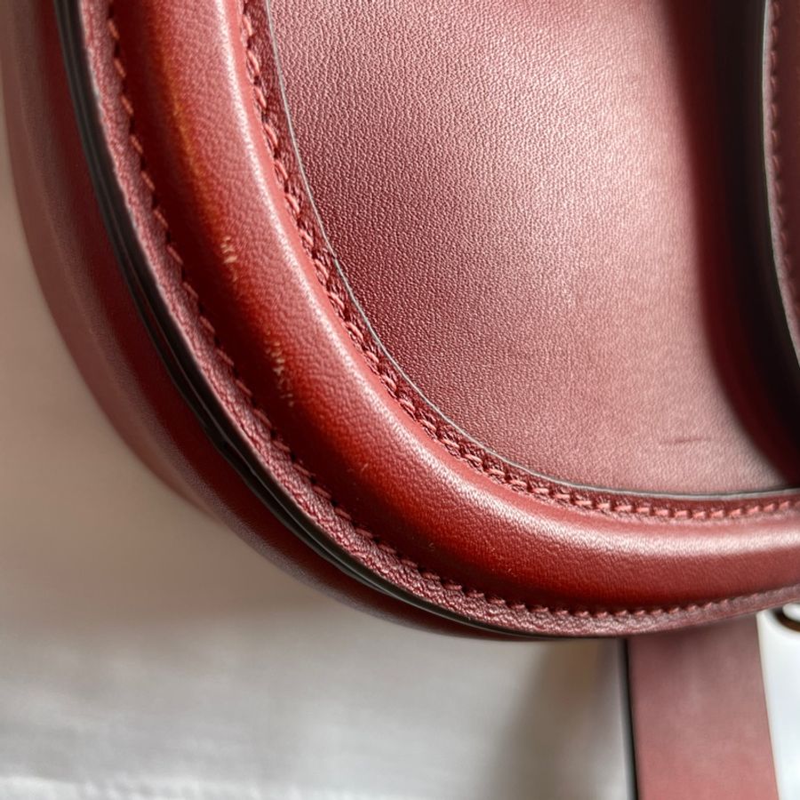 Coach Beat Saddle 磚紅翻蓋馬鞍包-23