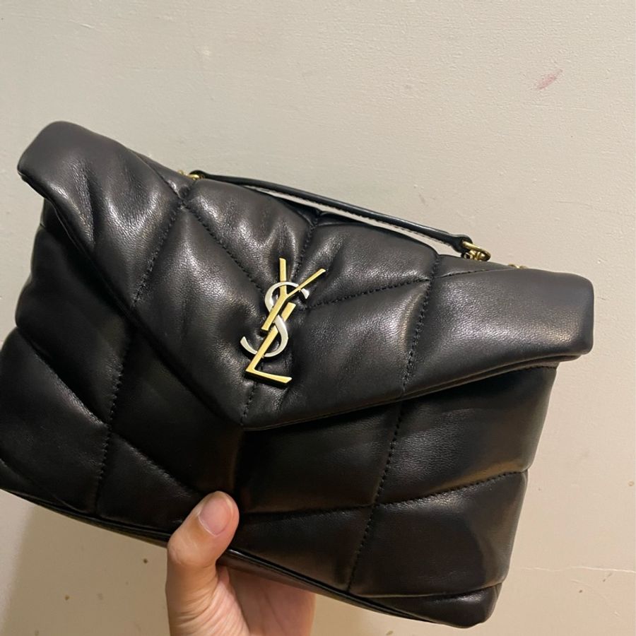 ［現貨］YSL toy puffer 黑金 專櫃全新正品 三色金屬Cassandre-2