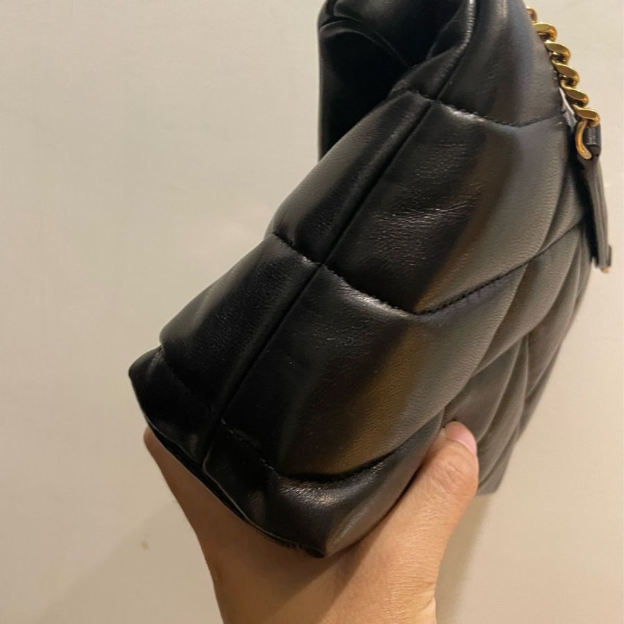 ［現貨］YSL toy puffer 黑金 專櫃全新正品 三色金屬Cassandre-6