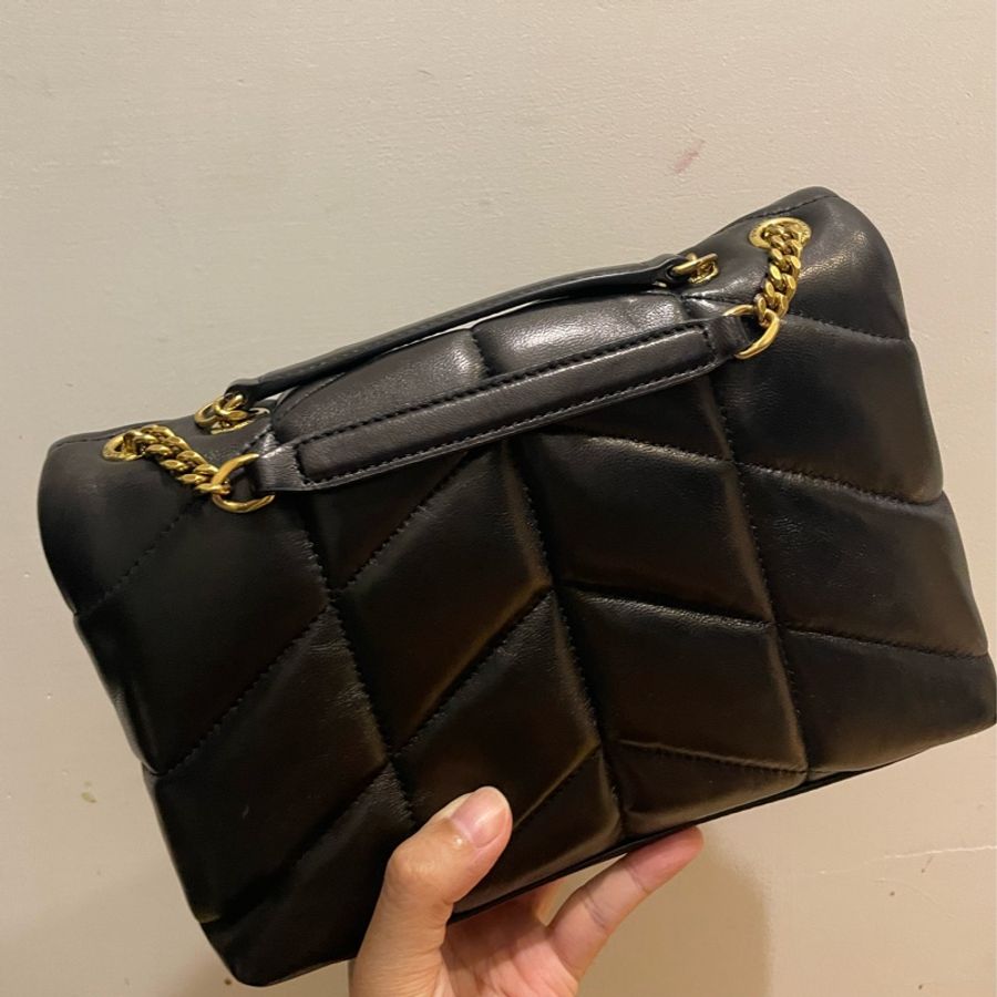 ［現貨］YSL toy puffer 黑金 專櫃全新正品 三色金屬Cassandre-7
