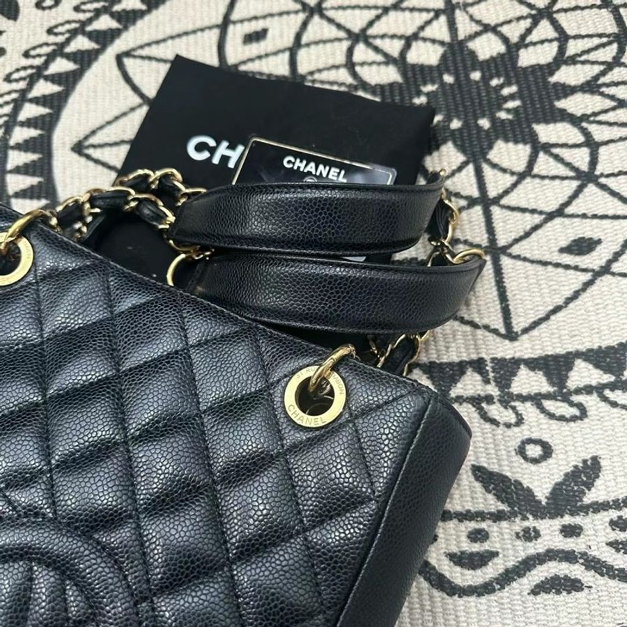 Chanel Caviar PPT 黑金-1