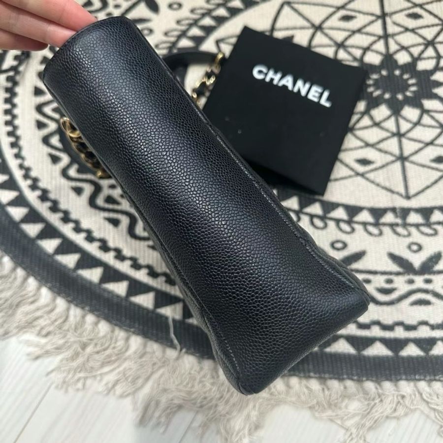 Chanel Caviar PPT 黑金-7
