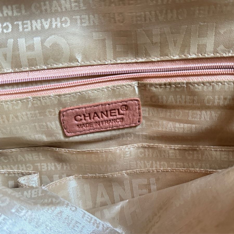 Chanel香奈兒 Wild Stitch Matelasse粗縫紋手提包 咖色 銀色五金-23