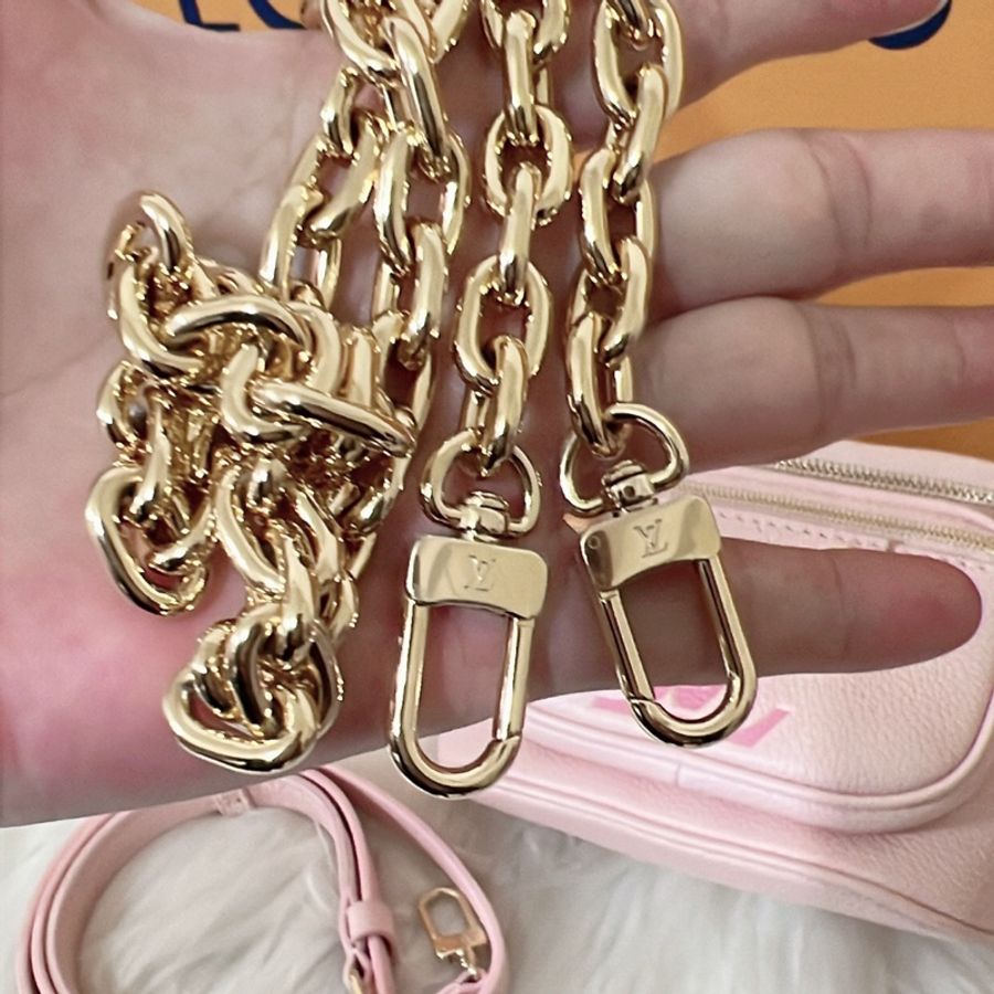 Louis Vuitton Mini Bumbag （限定款粉色）肩背/斜背/腰包(M82335-13