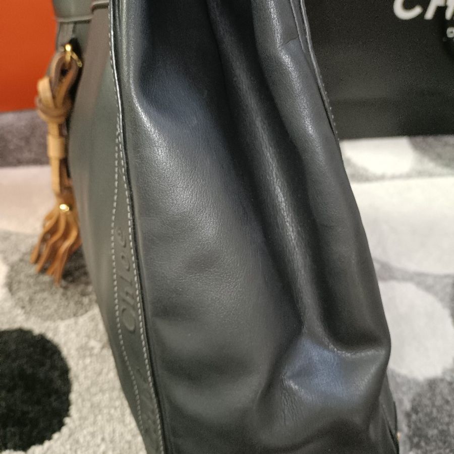 Chloe 黑色手提包-7