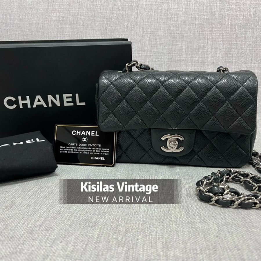 🥳新年優惠🥳Chanel  Caviar 20cm 大mini-0
