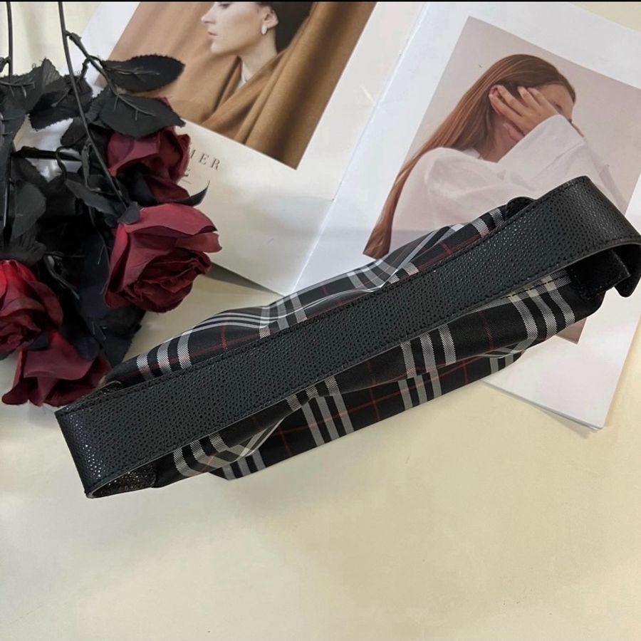瑞奇二手精品 Burberry 精典格紋 手拿 肩背包-4
