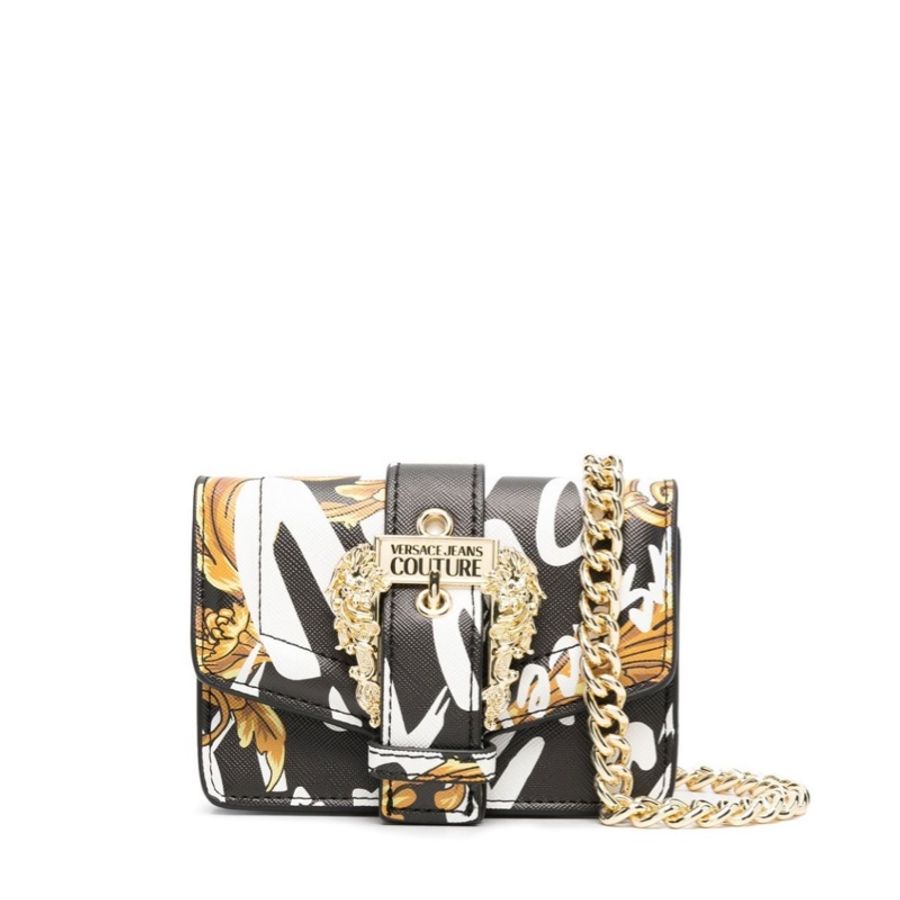 Versace Jeans Couture 巴洛克印花迷你斜背包/迷你包 /小廢包(看圖看內文)-7