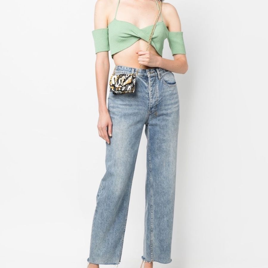 Versace Jeans Couture 巴洛克印花迷你斜背包/迷你包 /小廢包(看圖看內文)-8