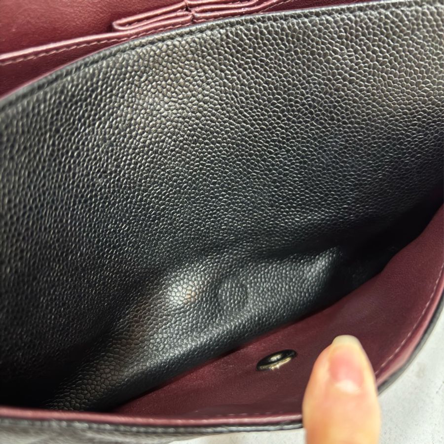 CHANEL A58600 黑色 荔枝皮 銀釦 Coco 30 Jumbo CF30-15