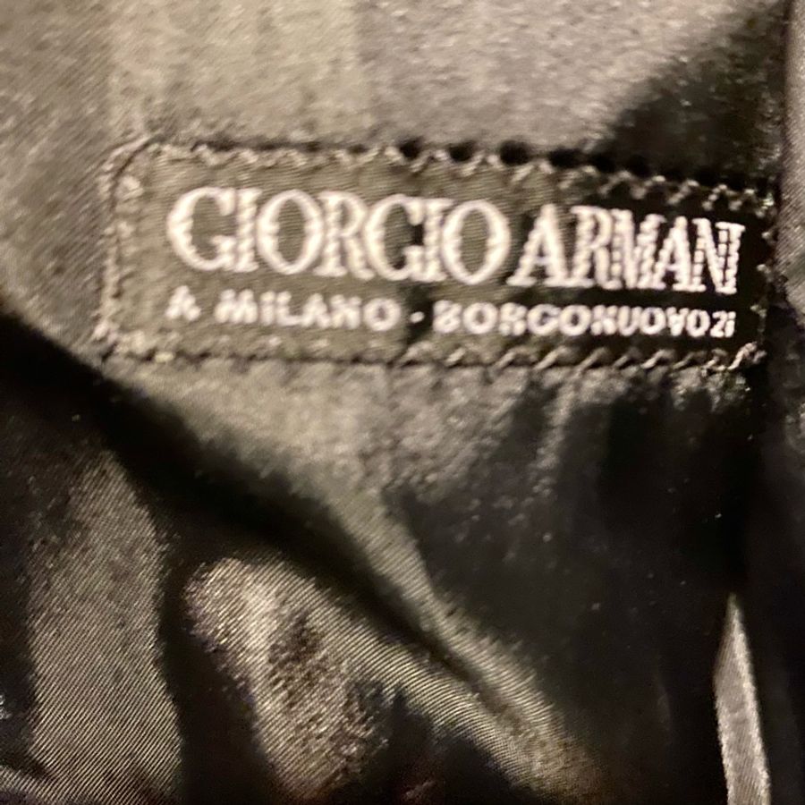 Giorgio Armani 喀什米爾100%雙排扣男大衣-3
