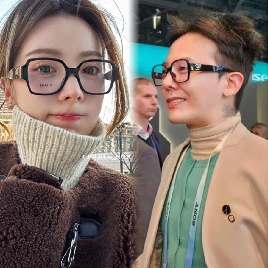 Chanel ch3438 權志龍同款愛心方框平光眼鏡 可配度數-1