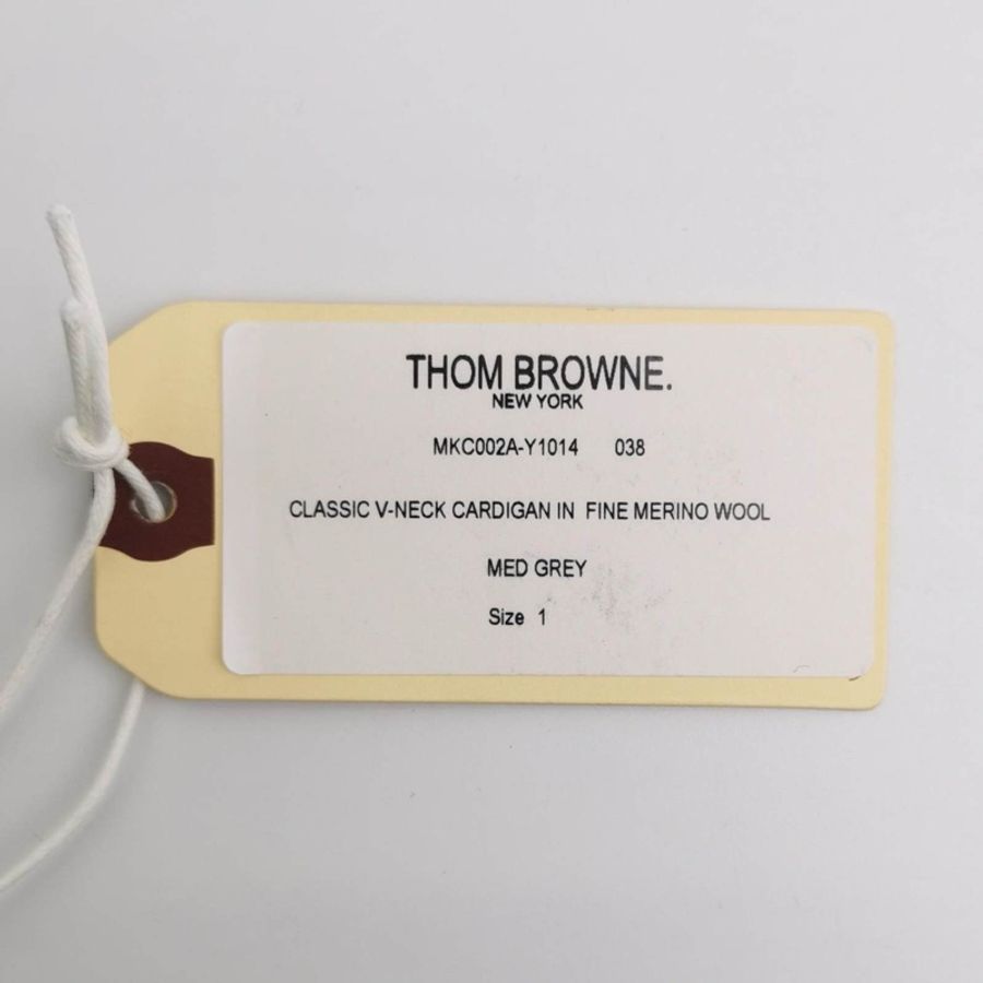 Thom Browne 羊毛單排扣V領針織衫1碼-3