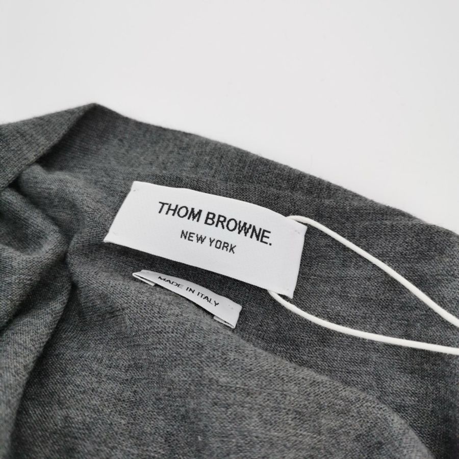 Thom Browne 羊毛單排扣V領針織衫1碼-5