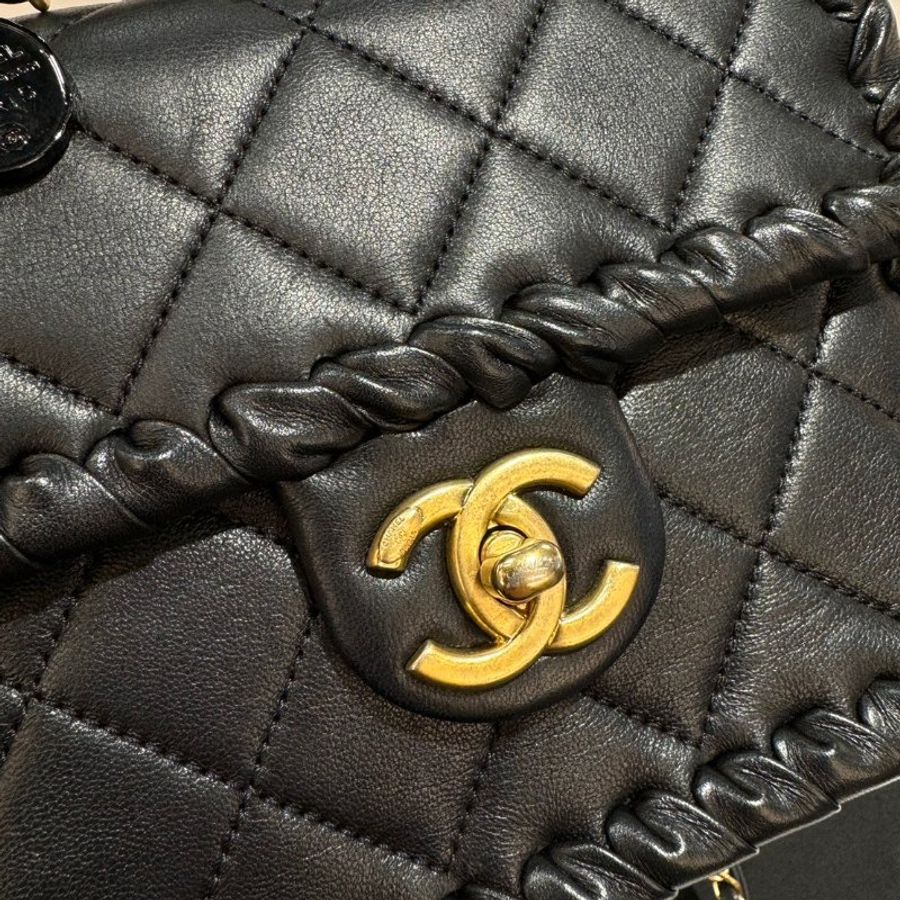 CHANEL 金幣 豆腐包/斜背包/側背包/鍊包 9成新 --6