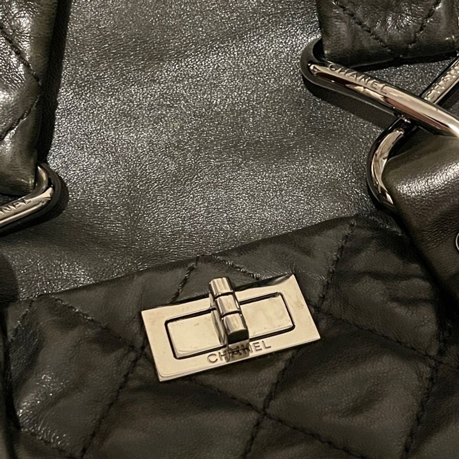 Chanel 2.55系列優雅帥氣低調時尚大容量手提包🤎-9