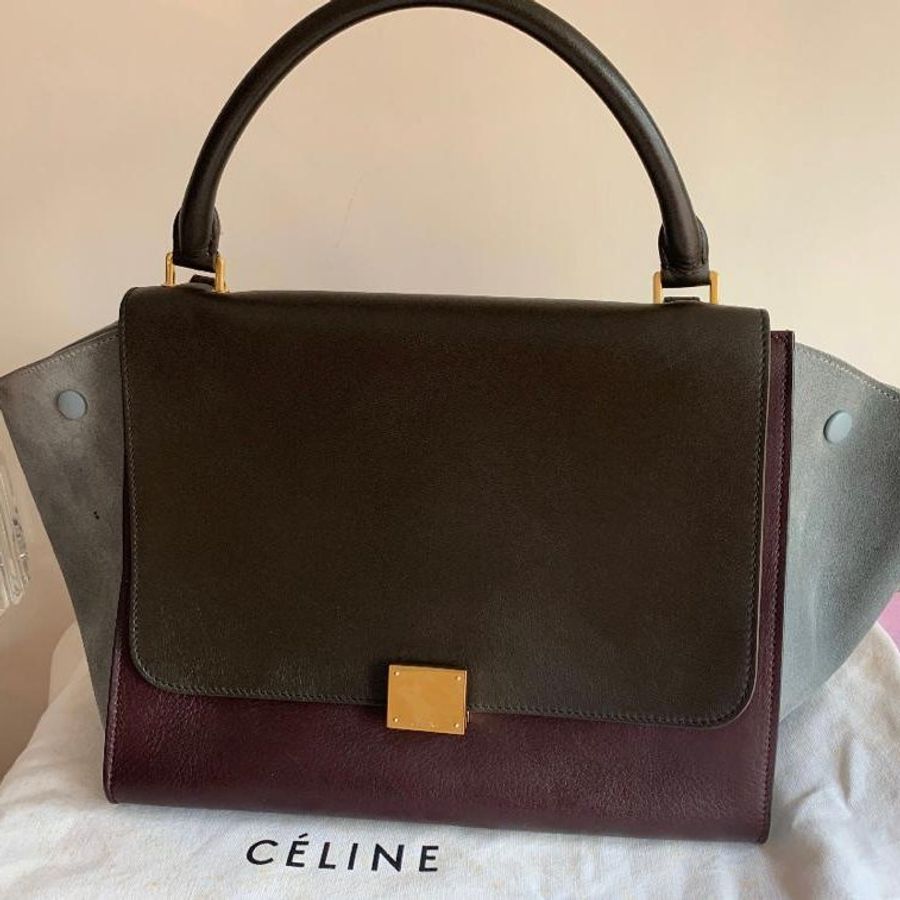 Celine Trapèze leather handbag-0