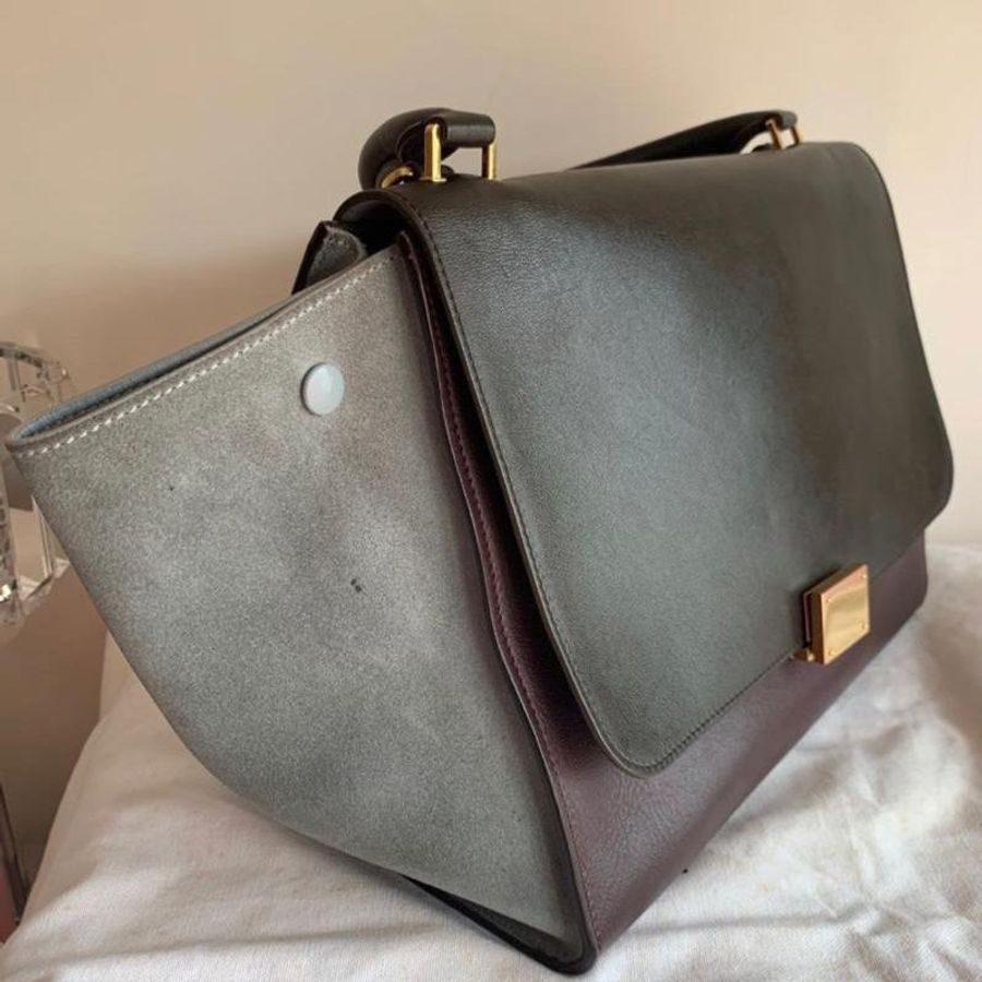 Celine Trapèze leather handbag-1