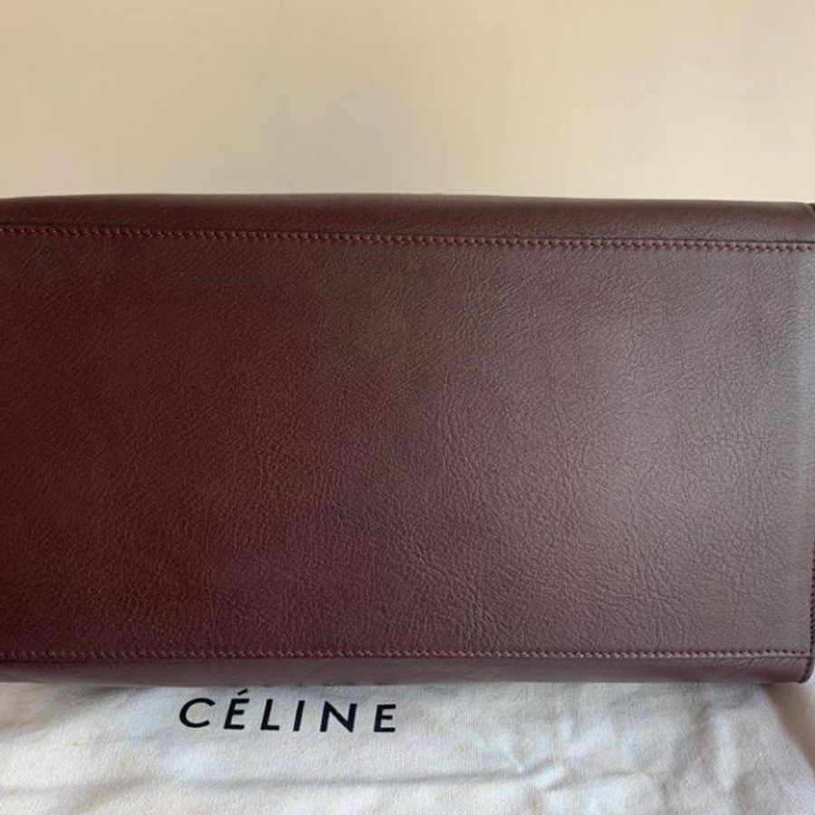 Celine Trapèze leather handbag-4