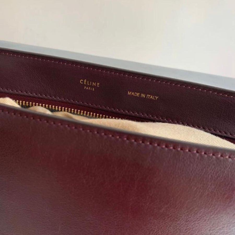 Celine Trapèze leather handbag-6