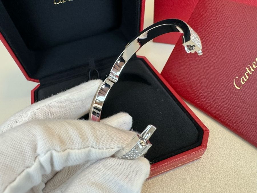 Cartier 卡地亞LOVE系列寬版滿鑽滿天星手鐲手環17號-7