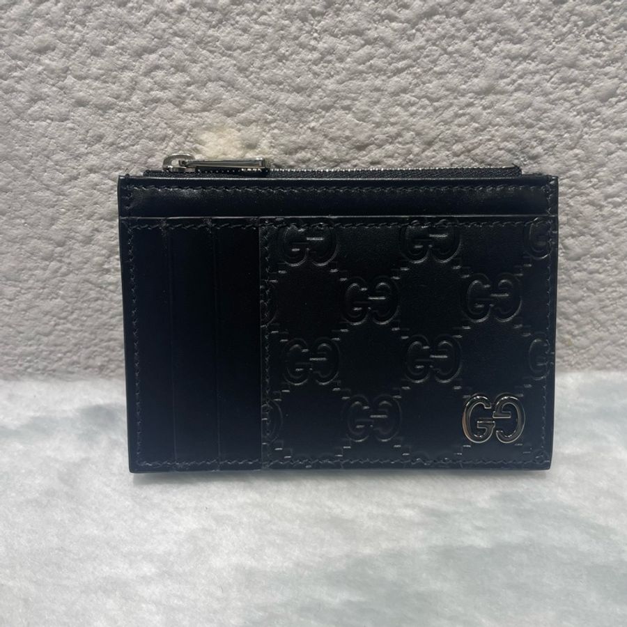 (全新)Gucci黑壓花零錢卡夾-0