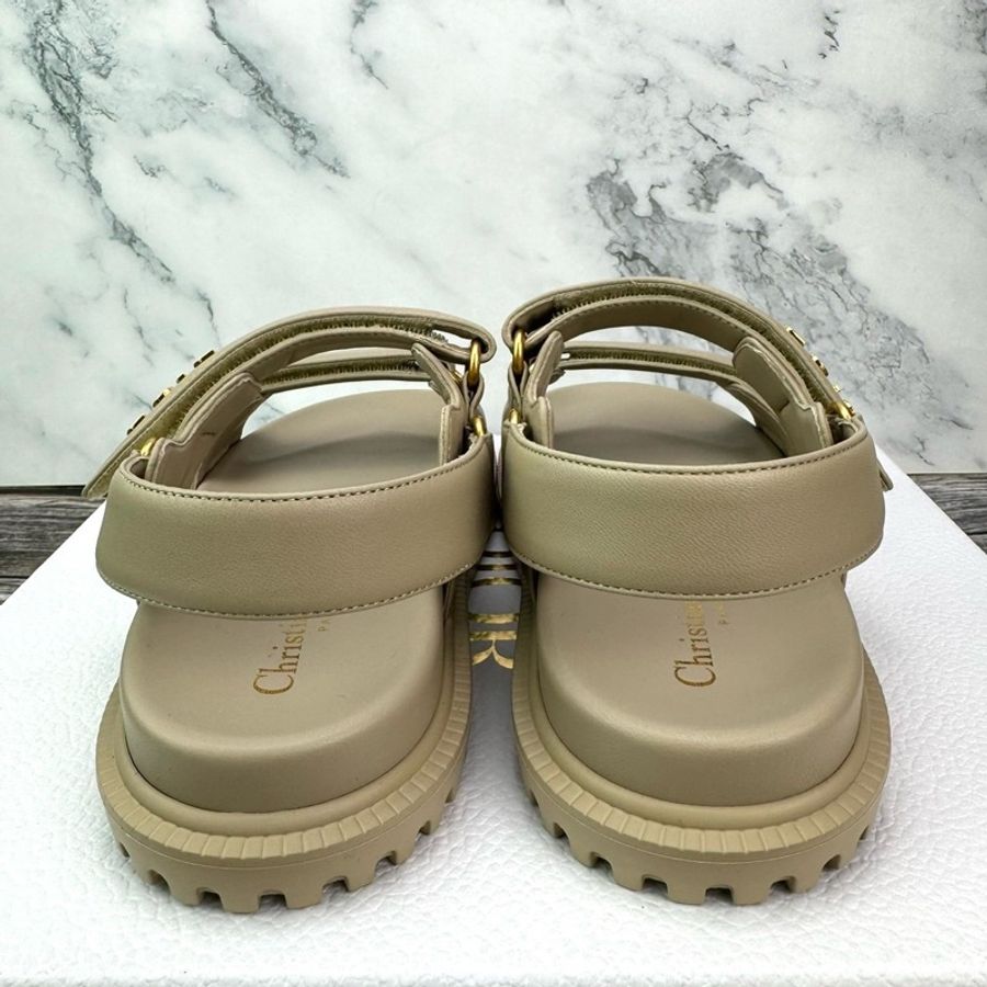 #Dior DIORACT米色羊皮 #涼鞋-14