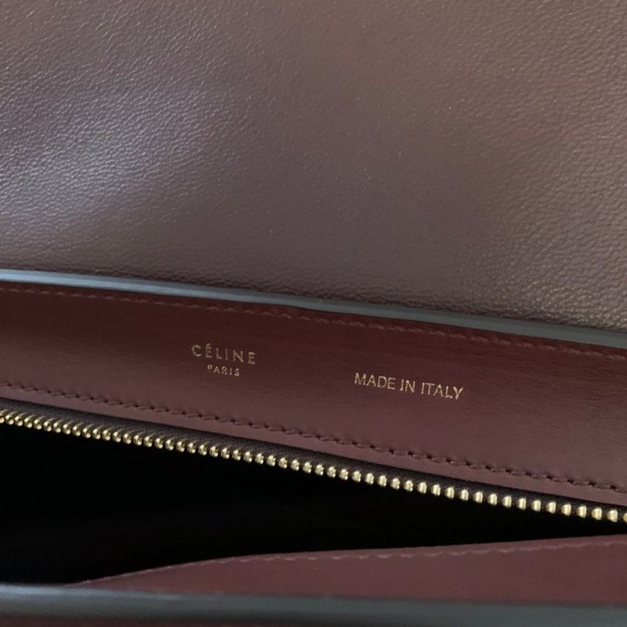 Celine TRAPÈZE LEATHER CROSSBODY BAG-7