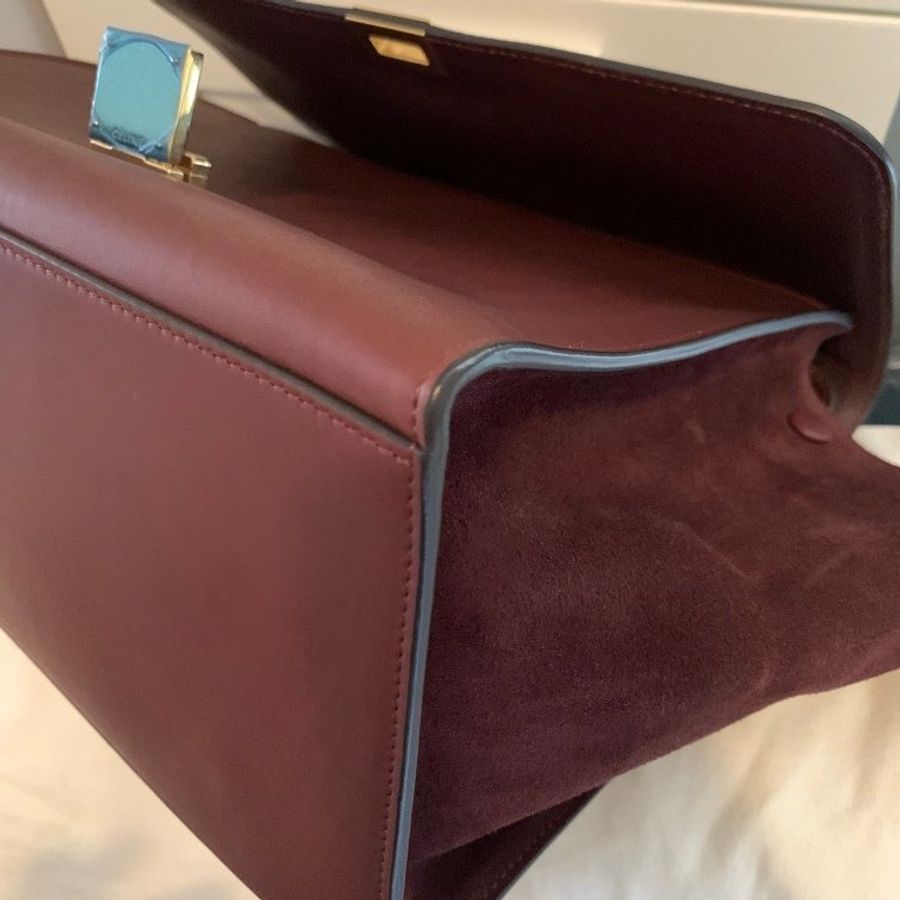 Celine TRAPÈZE LEATHER CROSSBODY BAG-12