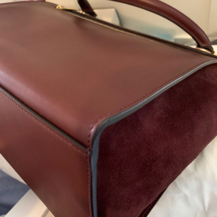 Celine TRAPÈZE LEATHER CROSSBODY BAG-14