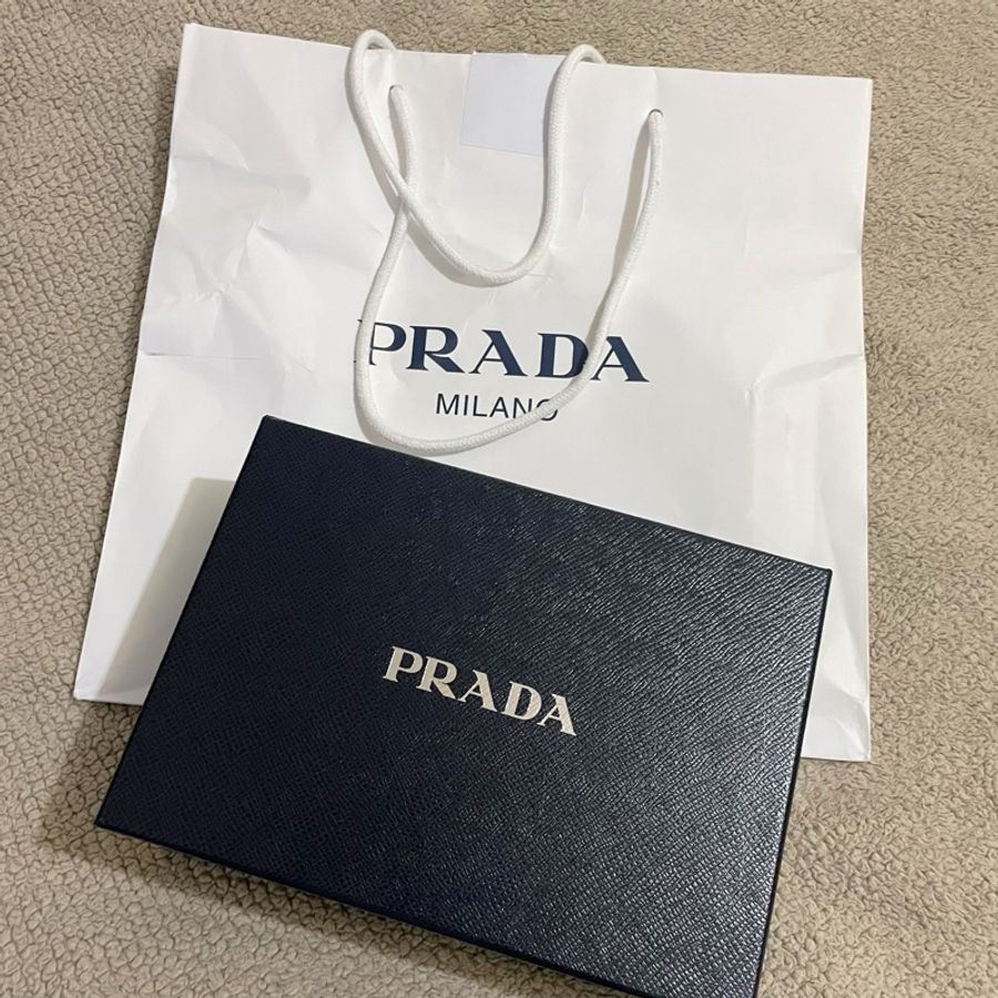 正品 Prada 經典浮雕LOGO迷你兩用相機包-20