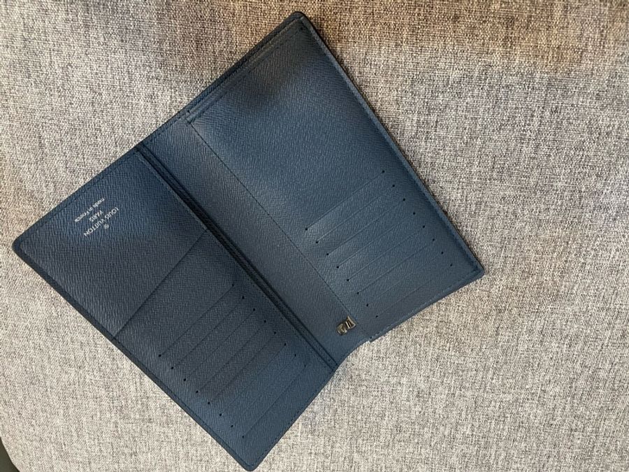 Louis Vuitton LV BRAZZA 深藍長夾-2
