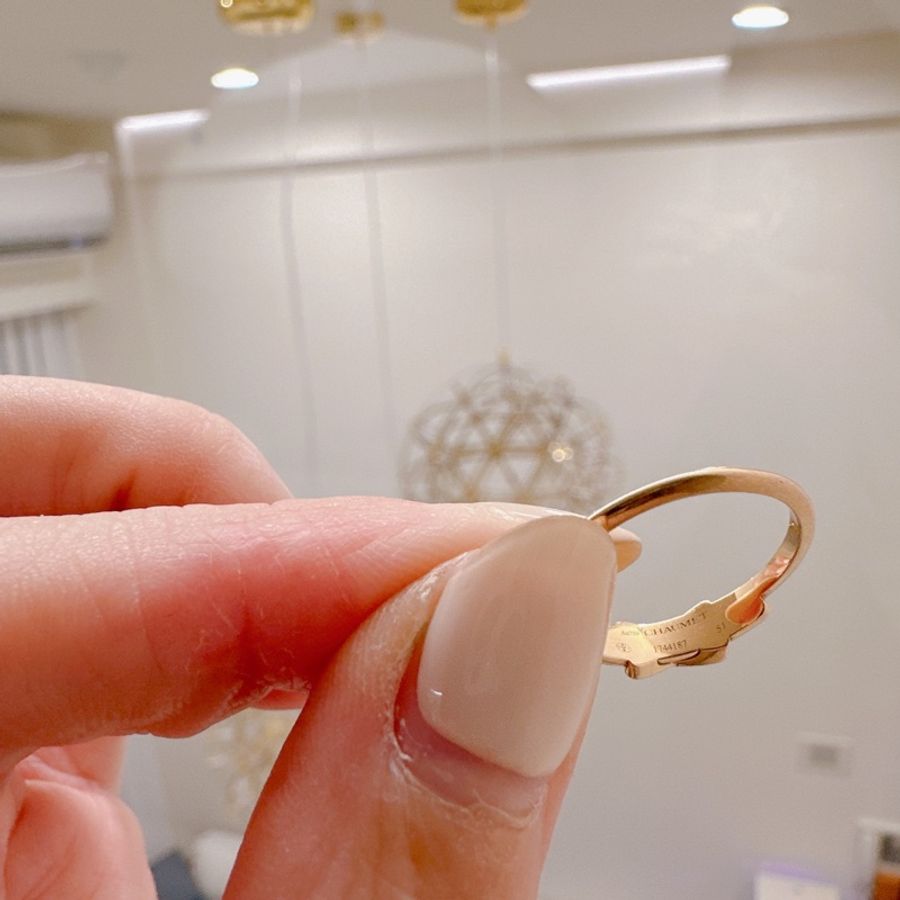 CHAUMET JEUX DE LIENS 戒指 18K玫瑰金鑽石戒指-3